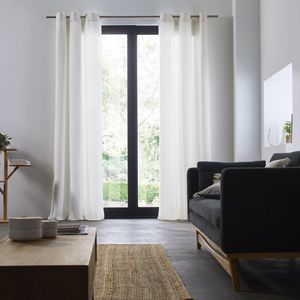 plain curtain / eyelet / linen