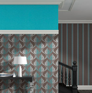 Oriental wallpaper / vinyl / patterned