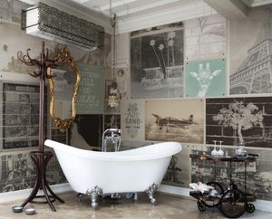 contemporary wallpaper / rustic / scenic / 3D effect