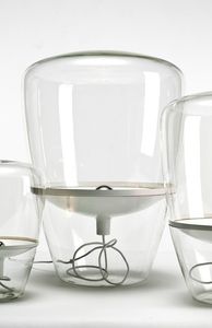 floor lamp / contemporary / glass / blown glass