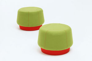 contemporary pouf / fabric
