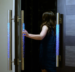 door pull handle / stainless steel / contemporary / illuminated