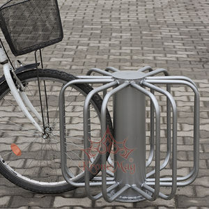 floor-mounted bike stand / steel / for public spaces