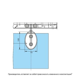 metal glass clamp / for railing / for joinery