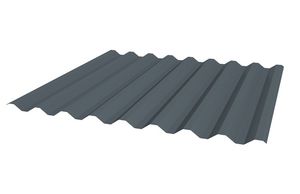 sheet metal roofing / ribbed