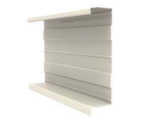 sheet metal cladding / ribbed / panel