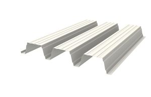 ribbed metal sheet / steel / for roofs
