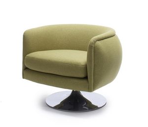 contemporary armchair / polyester fiber / adjustable / swivel