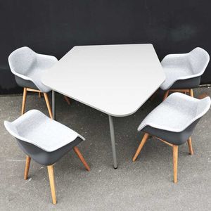 contemporary conference table / oak / MDF / laminated MDF