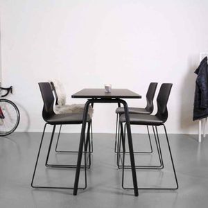 contemporary high bar table / laminate / rectangular / commercial
