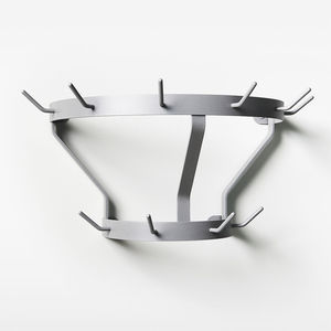 floor coat rack / wall-mounted / contemporary / metal