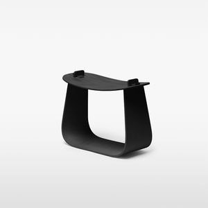 contemporary stool / oak / solid wood