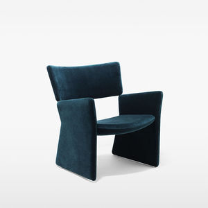 contemporary armchair / fabric / tablet