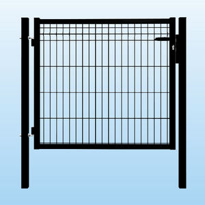 swing gates / galvanized steel / wire mesh / residential