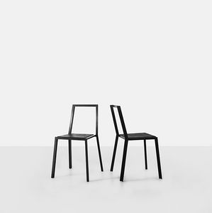 contemporary chair / stackable / water-resistant fabric / wooden