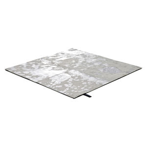 contemporary rug / patterned / leather / square