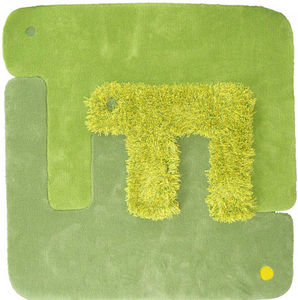 contemporary rug / wool / patterned / hand-tufted