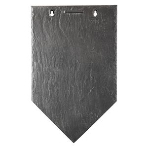 flat roof tile / clay / black / slate look