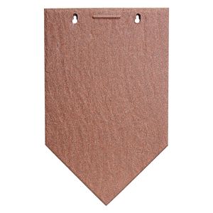 flat roof tile / clay / red