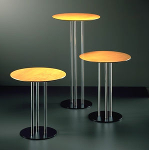 contemporary high bar table / wooden / round / for bars