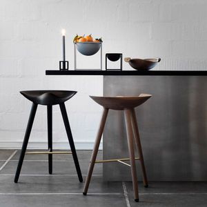 bar stool / Scandinavian design / beech