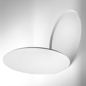 contemporary wall light / metal / LED / round