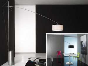 floor-standing lamp / contemporary / steel / iron