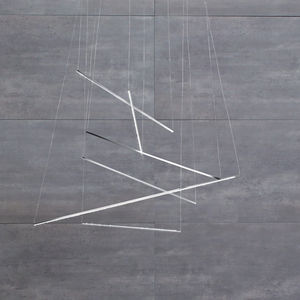 pendant lamp / contemporary / brass / chromed metal