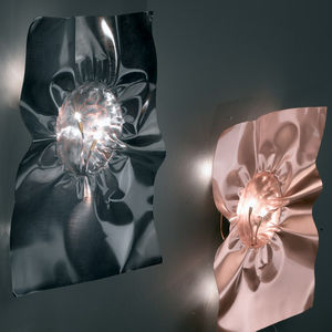 contemporary wall light / bronze / nickel / copper