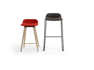 bar stool / contemporary / fabric / commercial