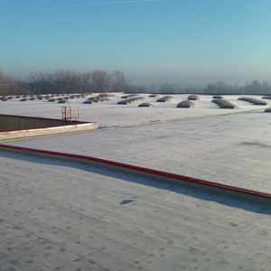 flat roof bituminous waterproofing / with vapor barrier