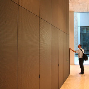 aluminum woven wire fabric / for interior / close-knit mesh / decorative