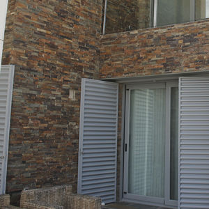 slate wall cladding panel / exterior / textured / decorative