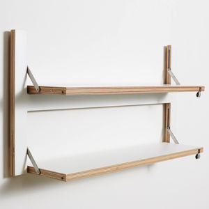 wall-mounted shelf / contemporary / birch / plywood