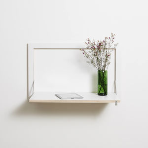 original design secretary desk / wooden / wall-mounted