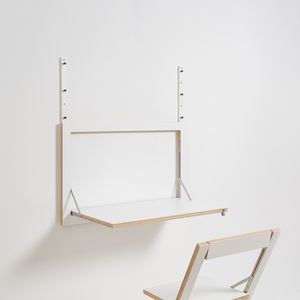 birch desk / plywood / Scandinavian design / commercial