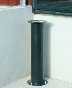 pedestal ashtray / sheet metal / for outdoor use / for public areas