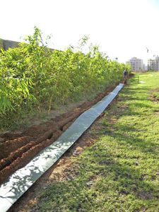 plastic root barrier / for public spaces / for landscaping / rigid