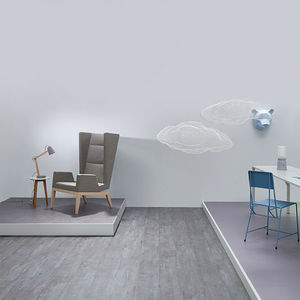 vinyl flooring / commercial / tile / strip