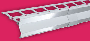 stainless steel edge trim / for tiles / outside corner