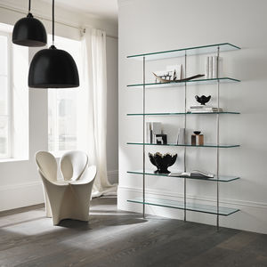 wall-mounted shelf / modular / contemporary / metal