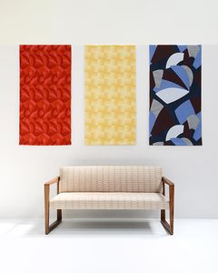 upholstery fabric / for curtains / wall / patterned