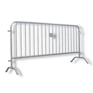 crowd barrier / fixed / galvanized steel / for public spaces