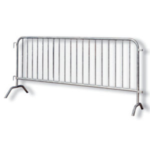 crowd barrier / fixed / galvanized steel / for public spaces