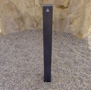 security bollard / galvanized steel / high