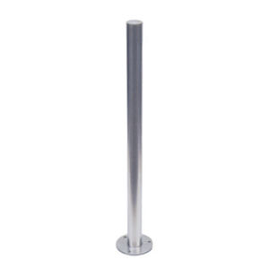 security bollard / stainless steel / high