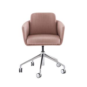 contemporary office chair / fabric / with armrests / upholstered