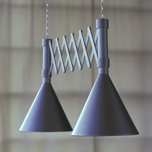 pendant lamp / contemporary / aluminum / adjustable