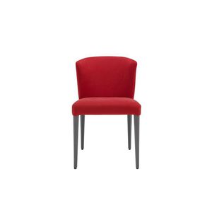 contemporary chair / beech / fabric / upholstered