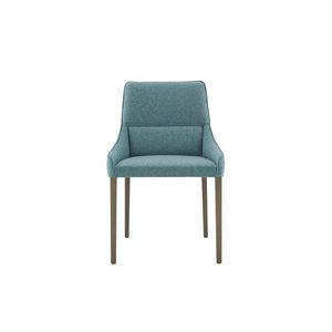 contemporary chair / upholstered / beech / metal